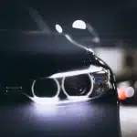 Front Car Lights Night Road