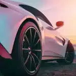 Image Back Sports Car Scene